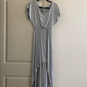 Women’s grey high low tie dress size S